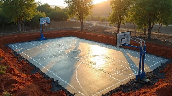 Aménagement d'un terrain de basket : conseils et options à découvrir
